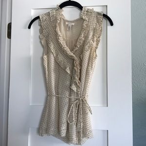 J.Crew silk wrap top